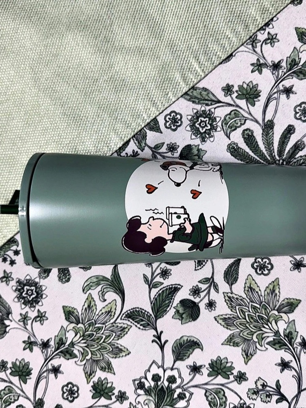 Starbucks x Peanuts Stainless Steel Cold Cup Green & Pink
